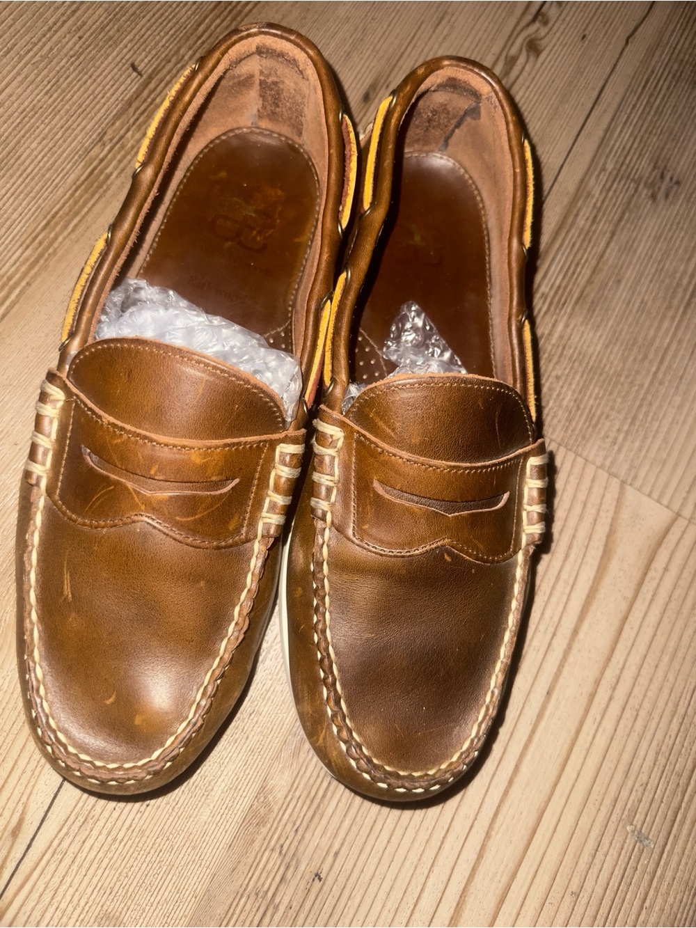Allen Edmonds Chestnut Brown Leather Penny Loafers